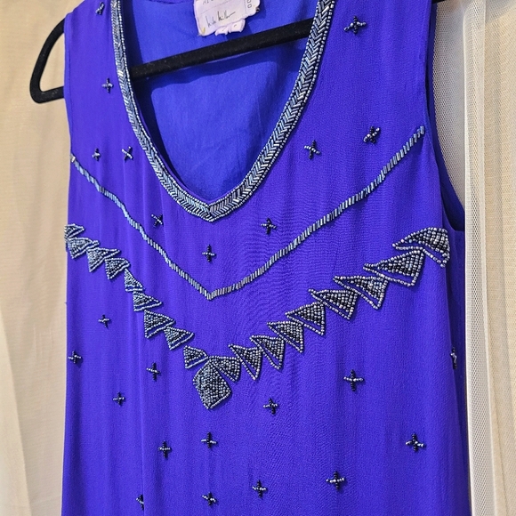 🍒EUC🍒 NICOLE MILLER ATELIER EMBELLISHED COCKTAIL MINI SHIFT DRESS - Picture 3 of 6